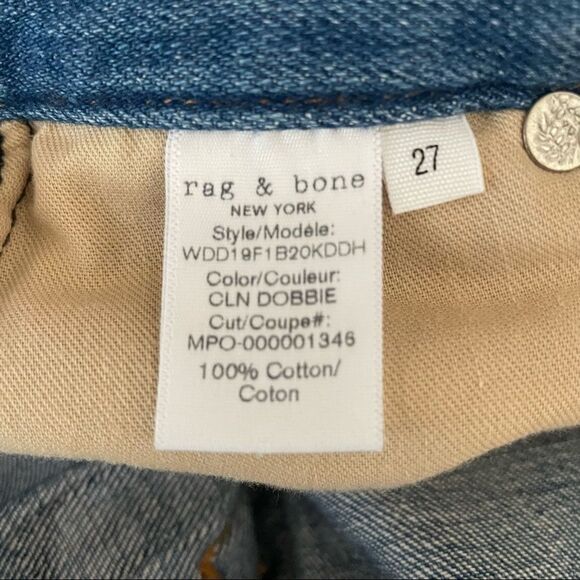 Rag & Bone Super High Rise Clean Dobbie Custom Skirt WDD19F1B20KDDH Size 27 - Picture 6 of 9